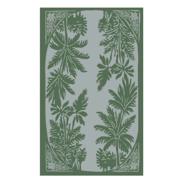 Green Palm Tablecloth
