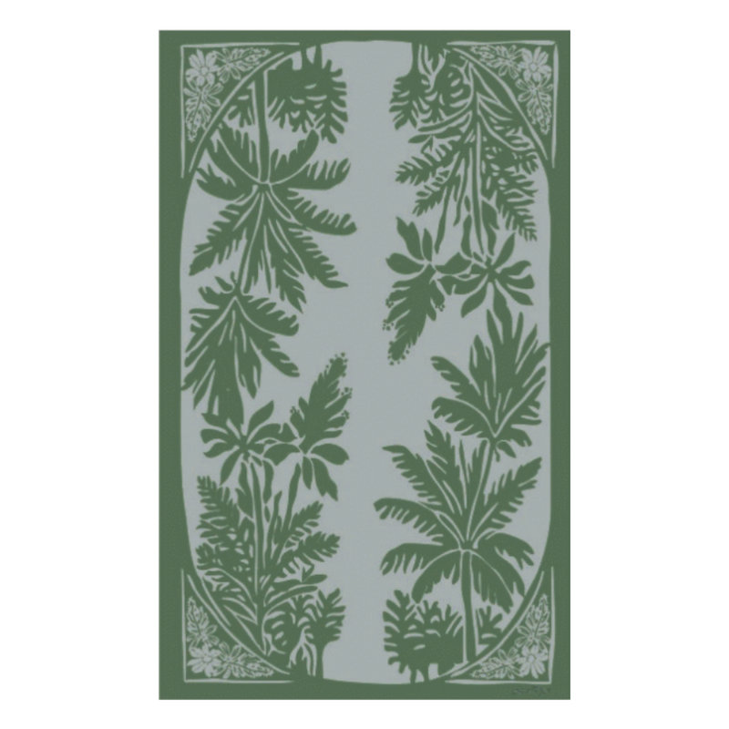Green Palm Tablecloth
