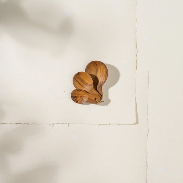 Teakwood Scoop Set of 3