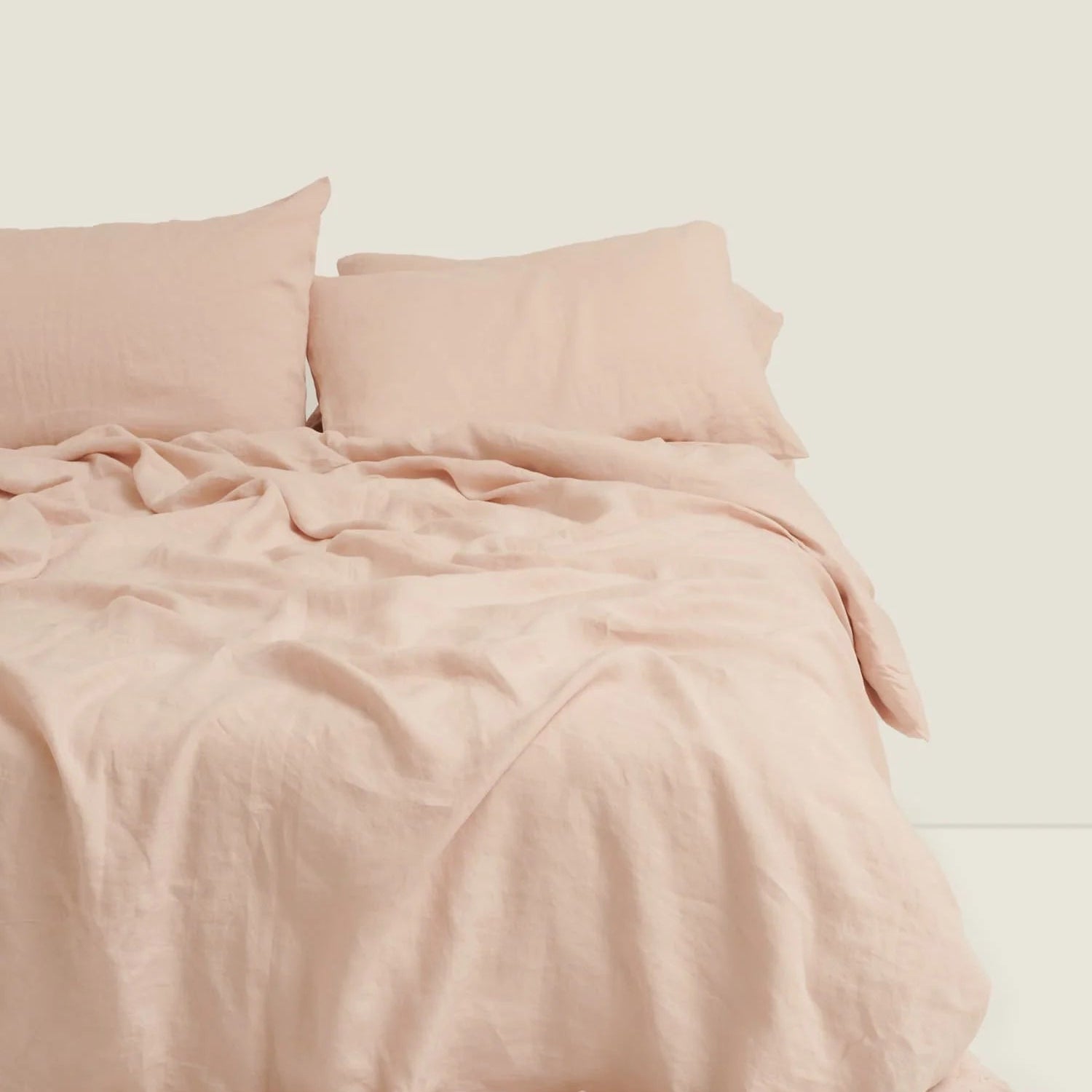 Blush Linen Duvet Cover - Sarah Urban