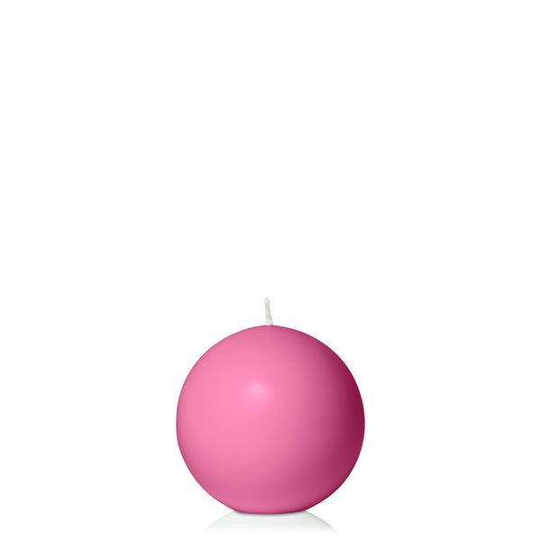 Magenta Ball Candle - 7.5 cms - Sarah Urban