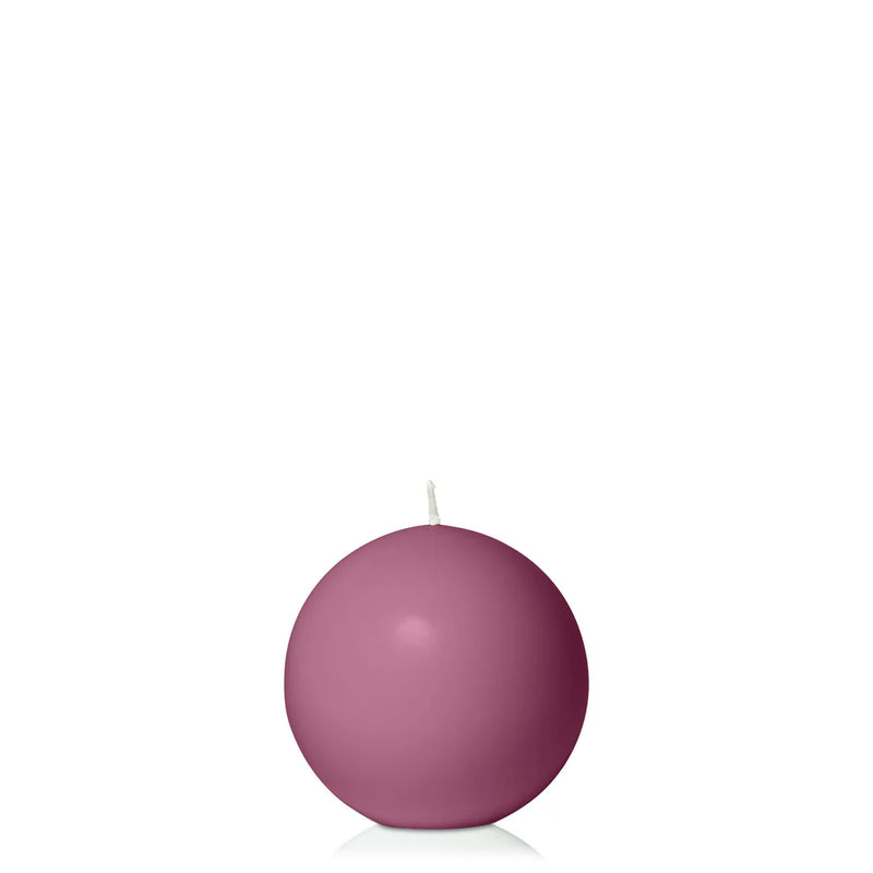 Plum Ball Candle - 7.5 cms - Sarah Urban