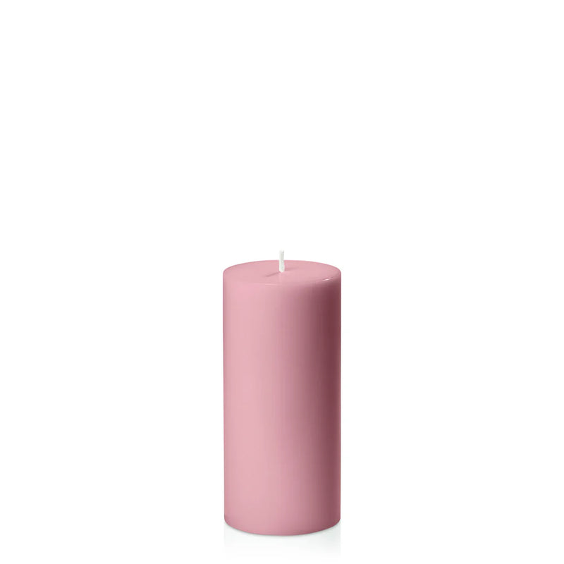 Dusty Pink Pillar Candle