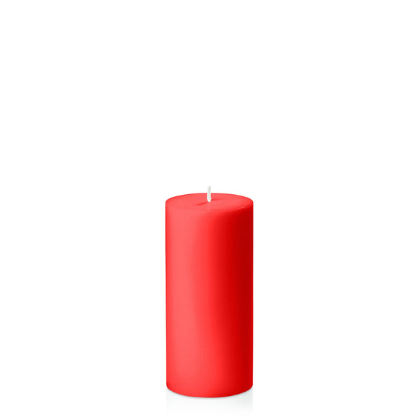 Scarlet Red Pillar Candle