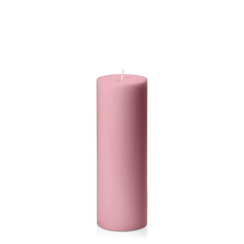 Dusty Pink Pillar Candle