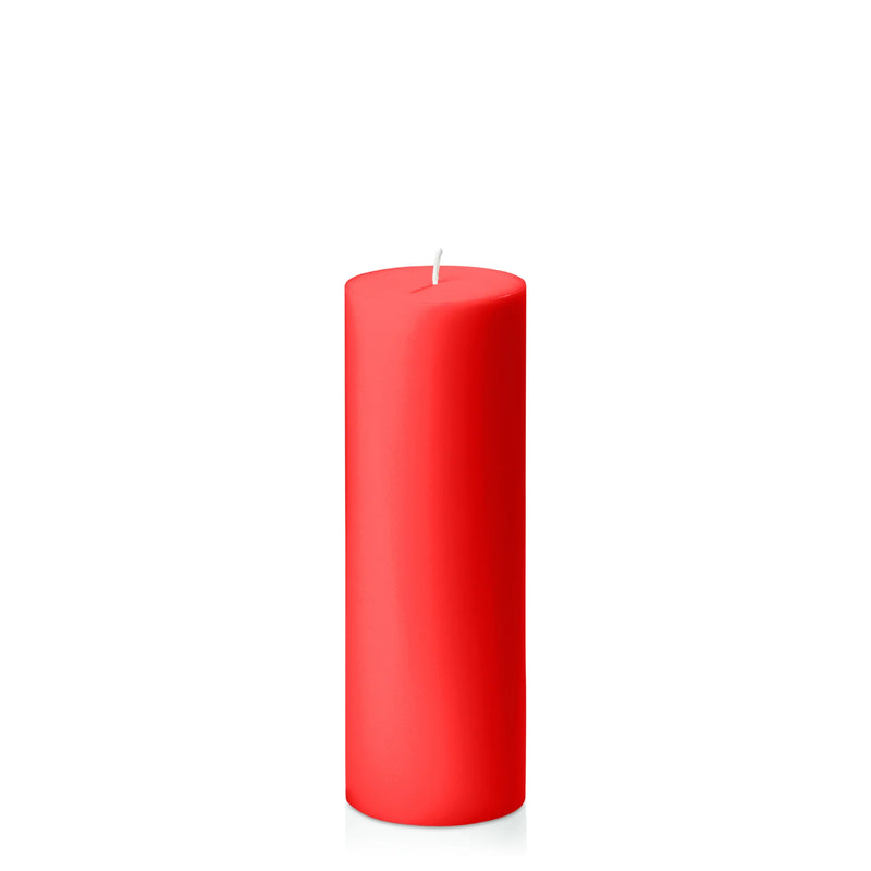 Scarlet Red Pillar Candle