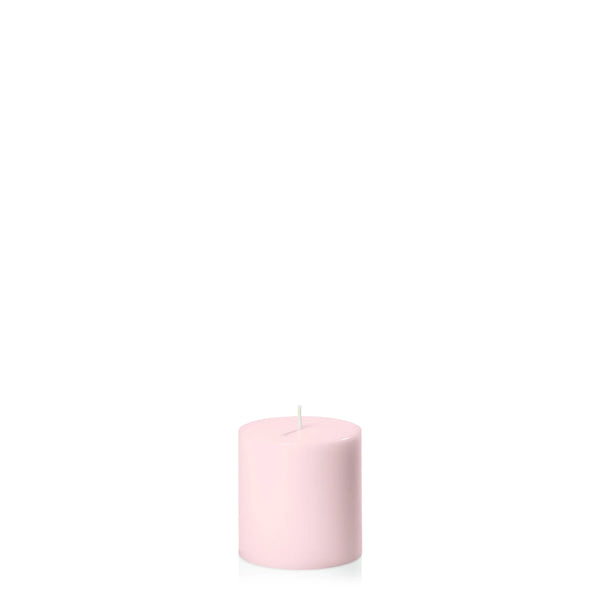 Blush Pink Pillar Candle - 7x7cm