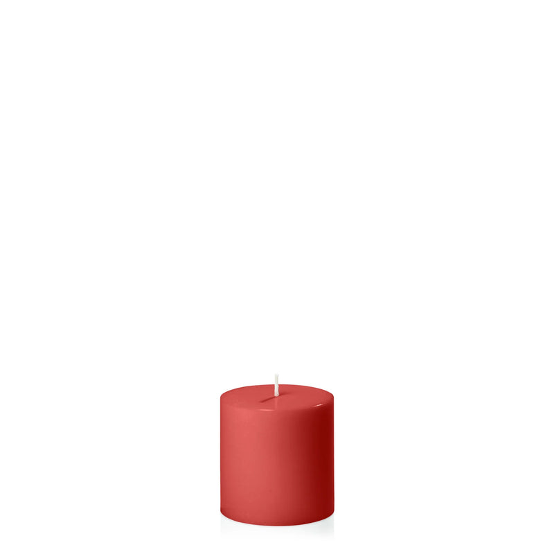Red Pillar Candle