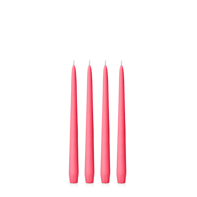 Red Taper Candle - 25cm - Pack of 4 - Sarah Urban