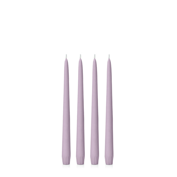 Lilac Taper Candle - 25cm - Pack of 4 - Sarah Urban