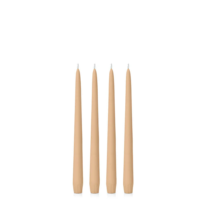 Ochre Taper Candle - 25cm and 35cm - Pack of 4