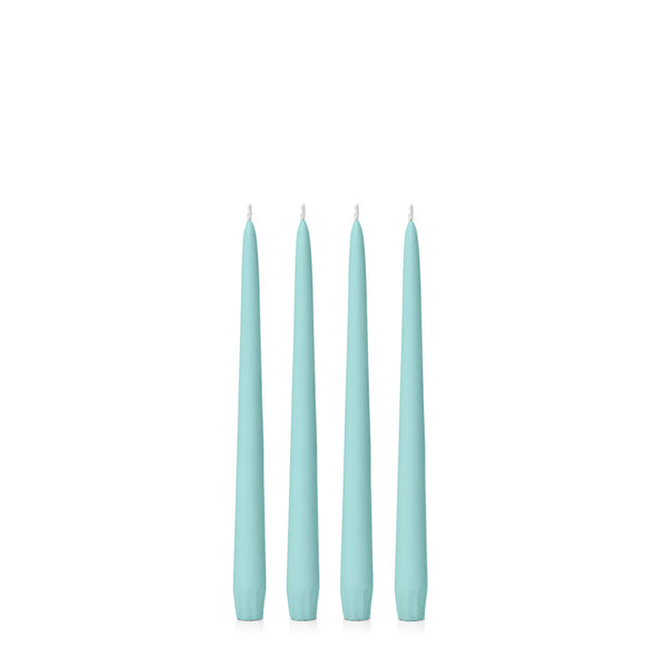 Pastel Teal Taper Candle - 25cm and 35cm- pack of 4 - Sarah Urban