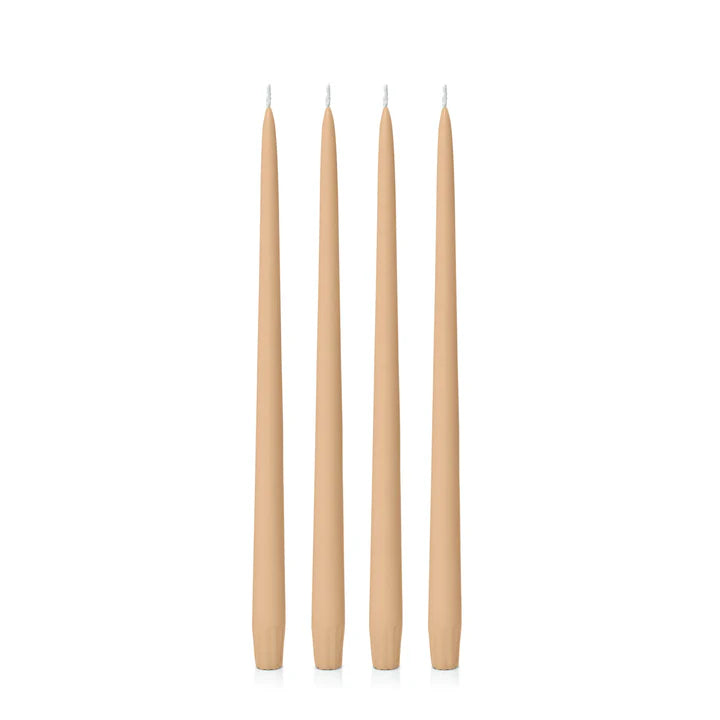 Ochre Taper Candle - 25cm and 35cm - Pack of 4