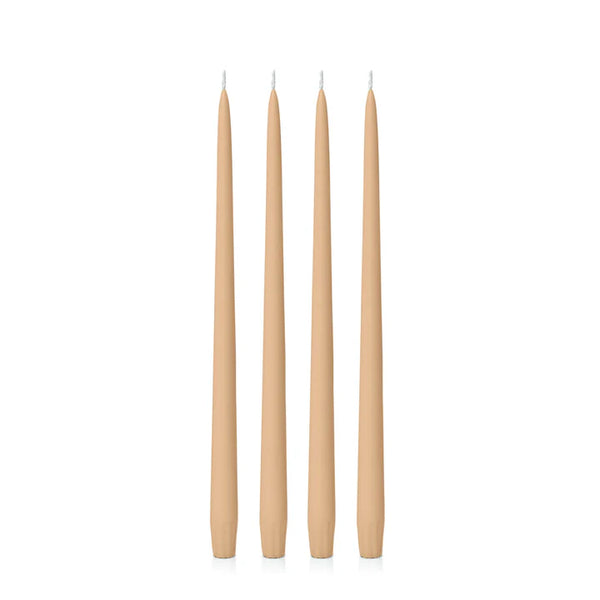 Ochre Taper Candle - 25cm and 35cm - Pack of 4