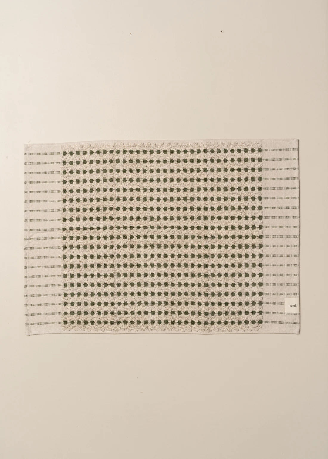 Chickpea Bath Sheet Collection | Stone/Olive - Sarah Urban