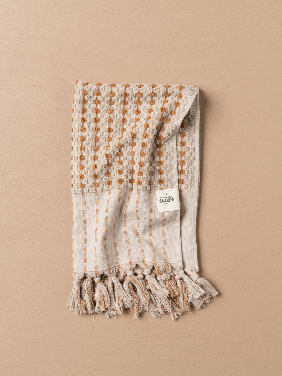 Chickpea Bath Sheet Collection | Stone/Terracotta - Sarah Urban