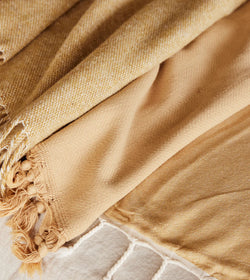 Vintage Wash Cotton Blanket | Nutmeg - Sarah Urban