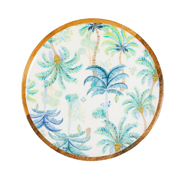 Mangowood Platter -  Vintage Palms - Sarah Urban