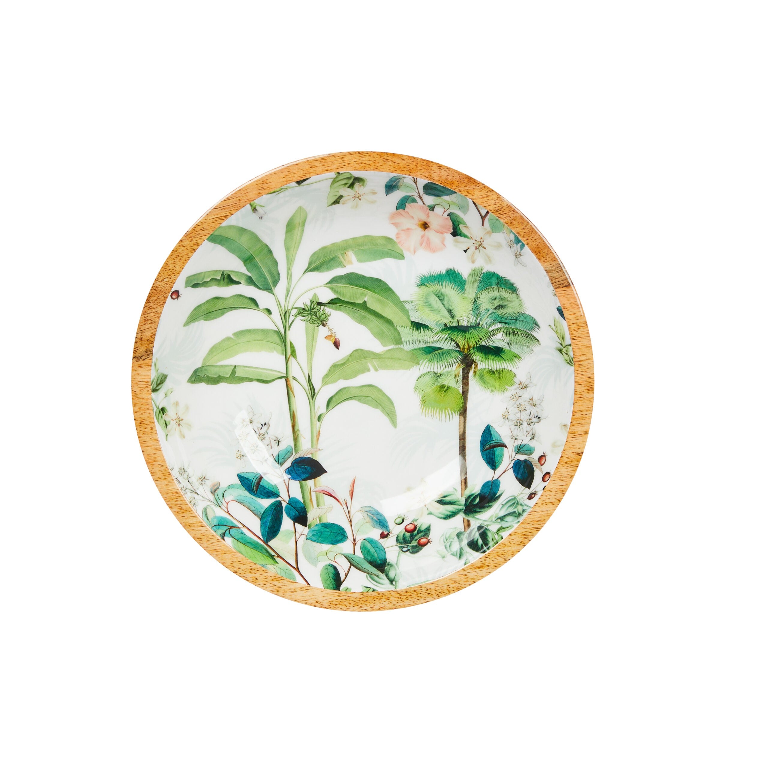 Mango Wood Bowl - Palm Forest - Sarah Urban