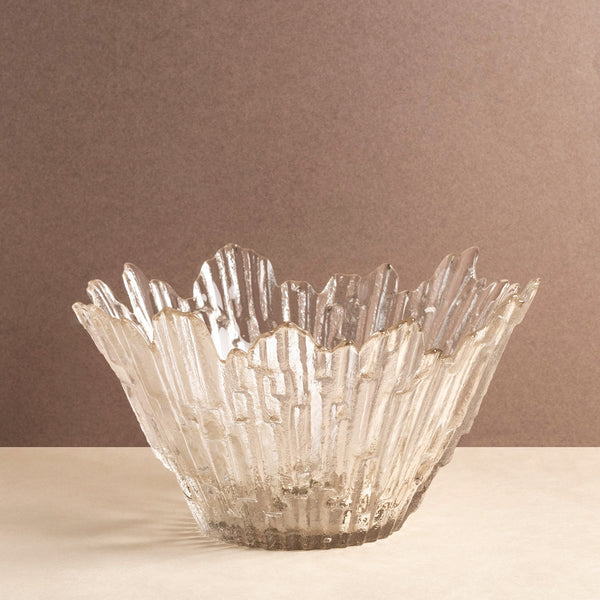 Mid-Century Crystal Salad Bowl