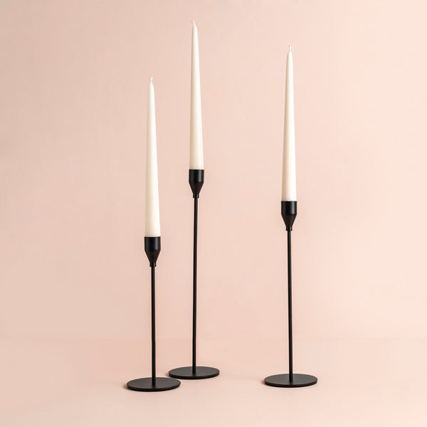 Black Candle Holders