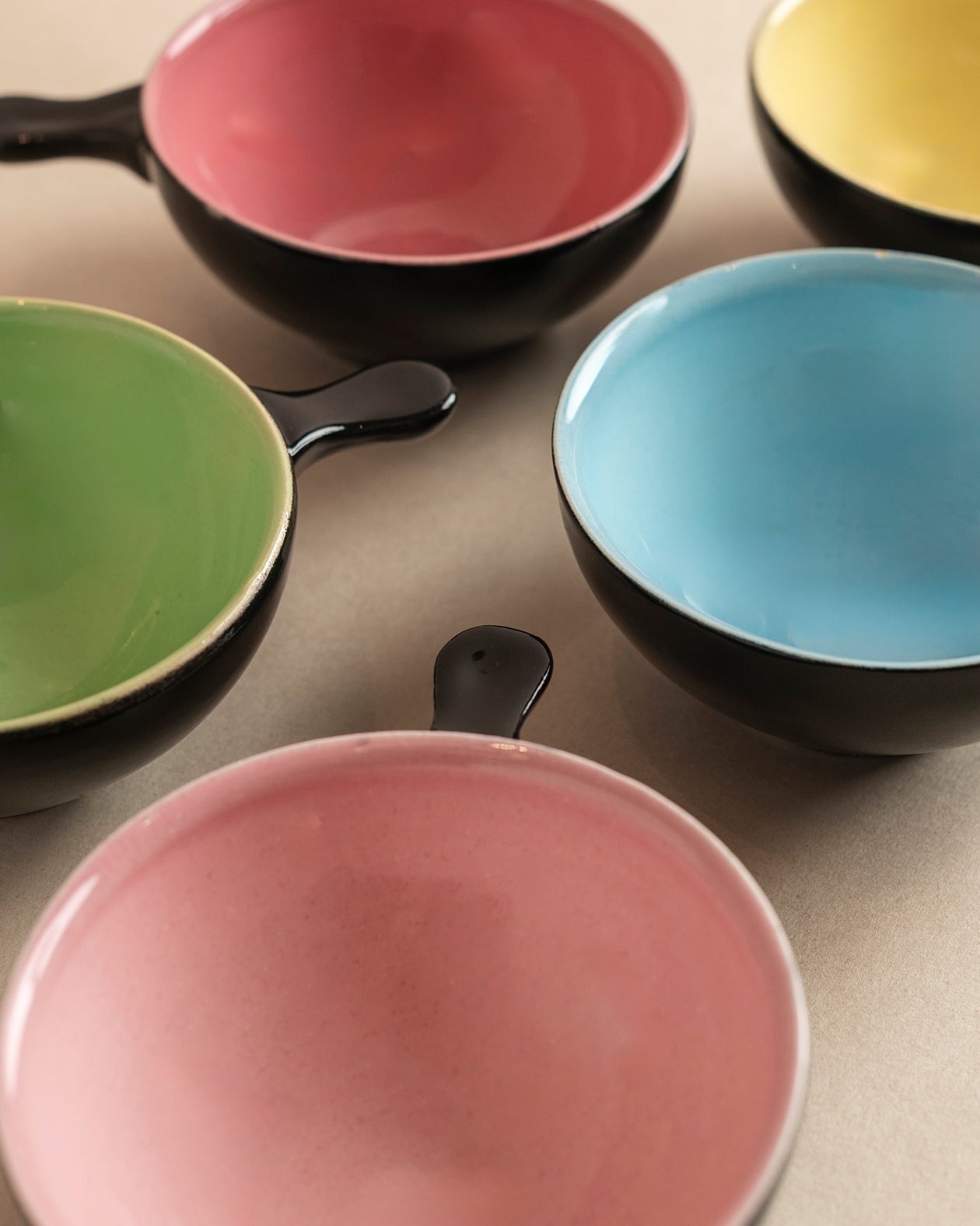 Vintage Pastel Ramekins Set of 6