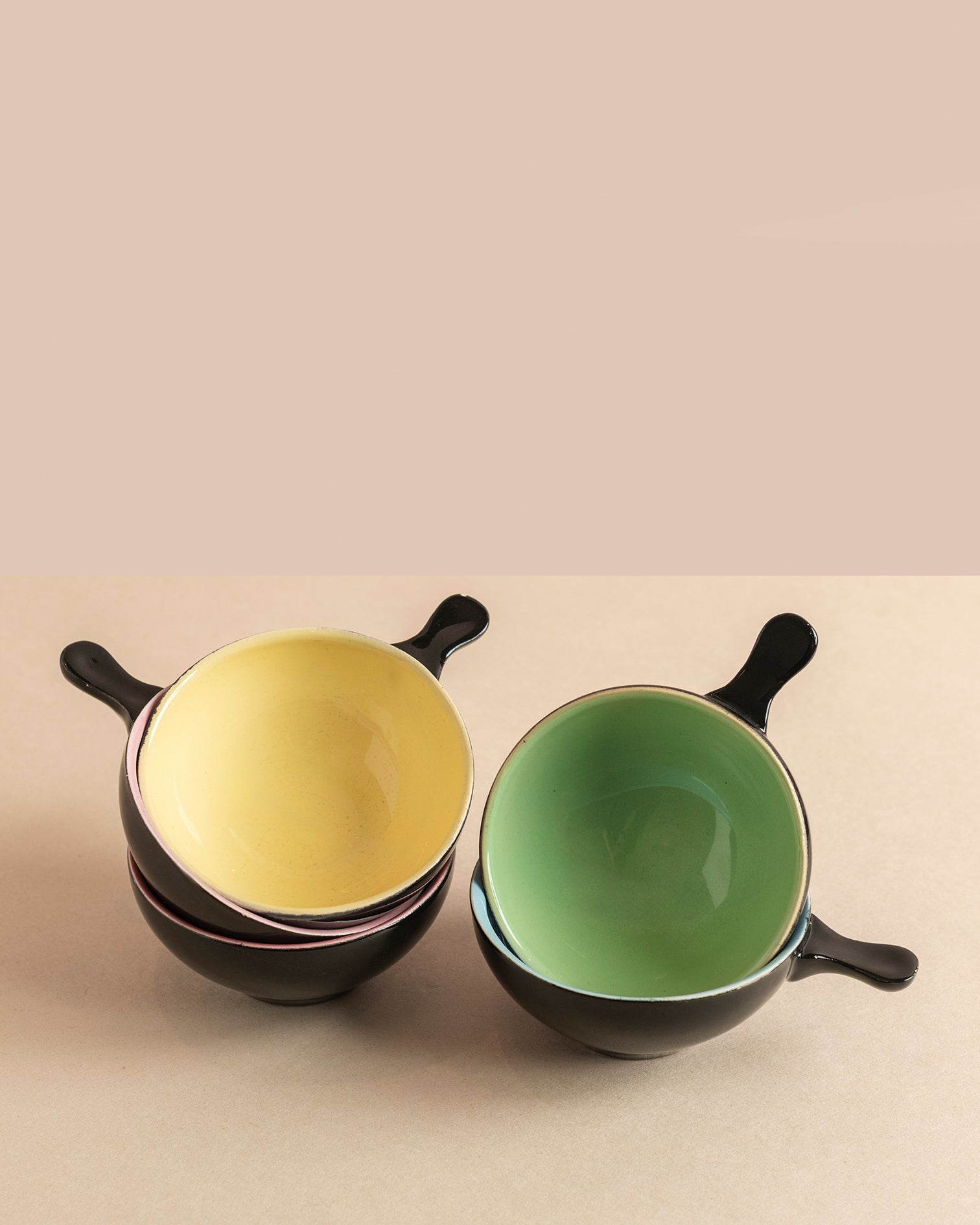 Vintage Pastel Ramekins Set of 6