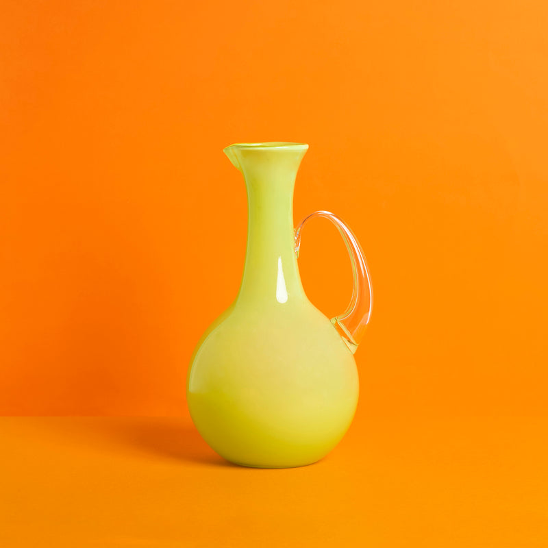 Vintage Green Art  Glass Vase / Jug - Sarah Urban