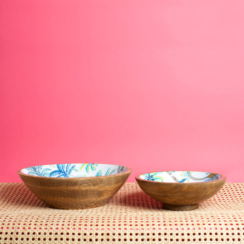 Mangowood bowl - Vintage Palms - Sarah Urban