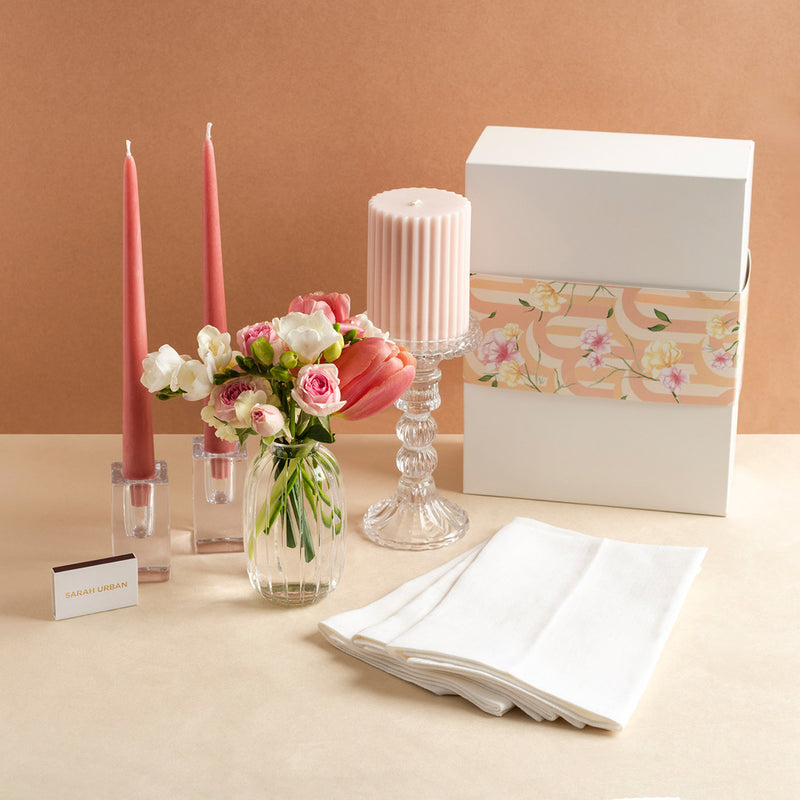 Coral Pink Table for 2