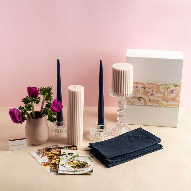 Navy and Pink Table for 2