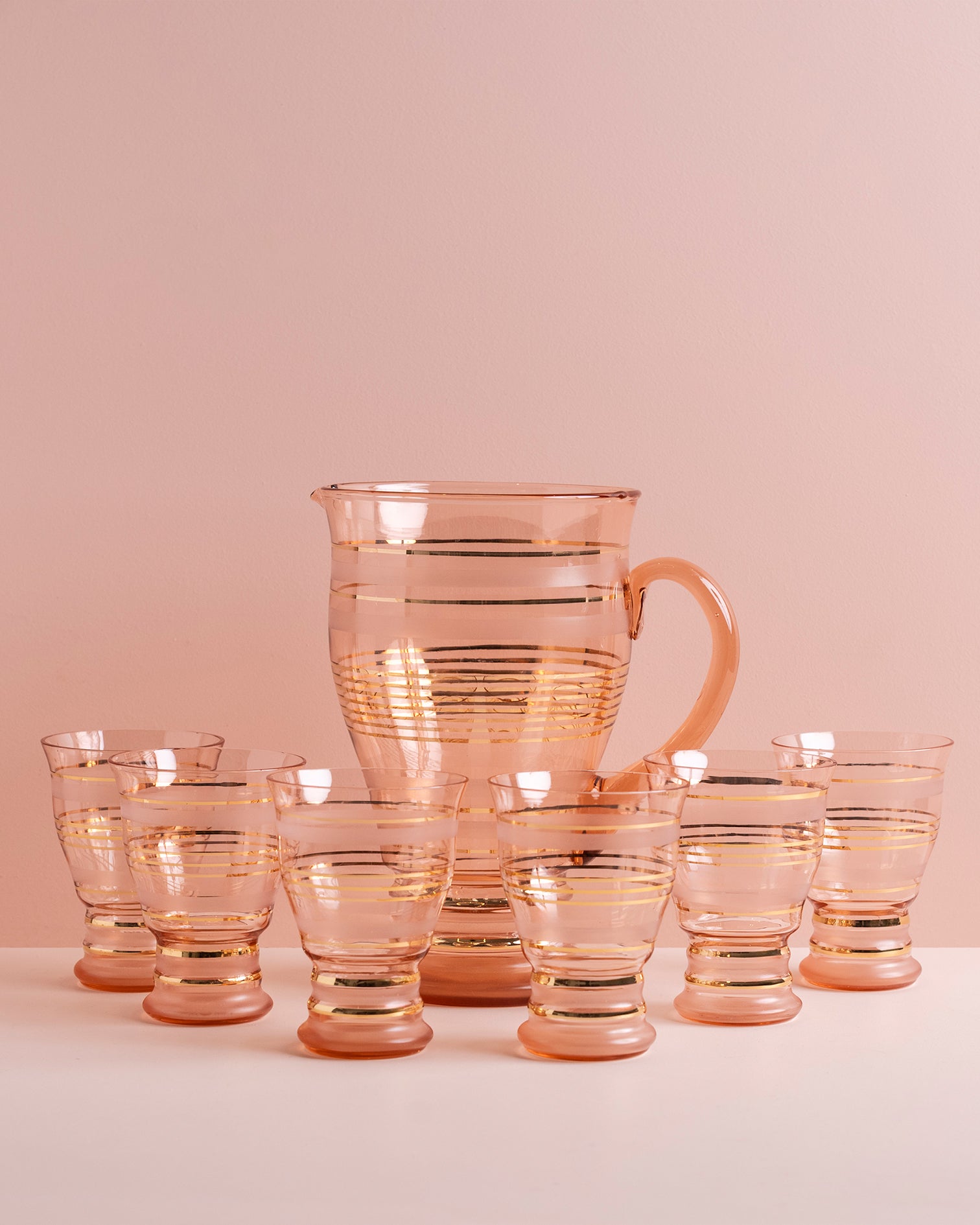Vintage Jug and Glass Set