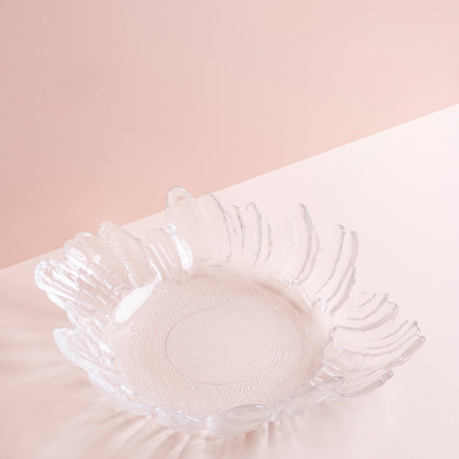 Mid Century Glass Salad Bowl