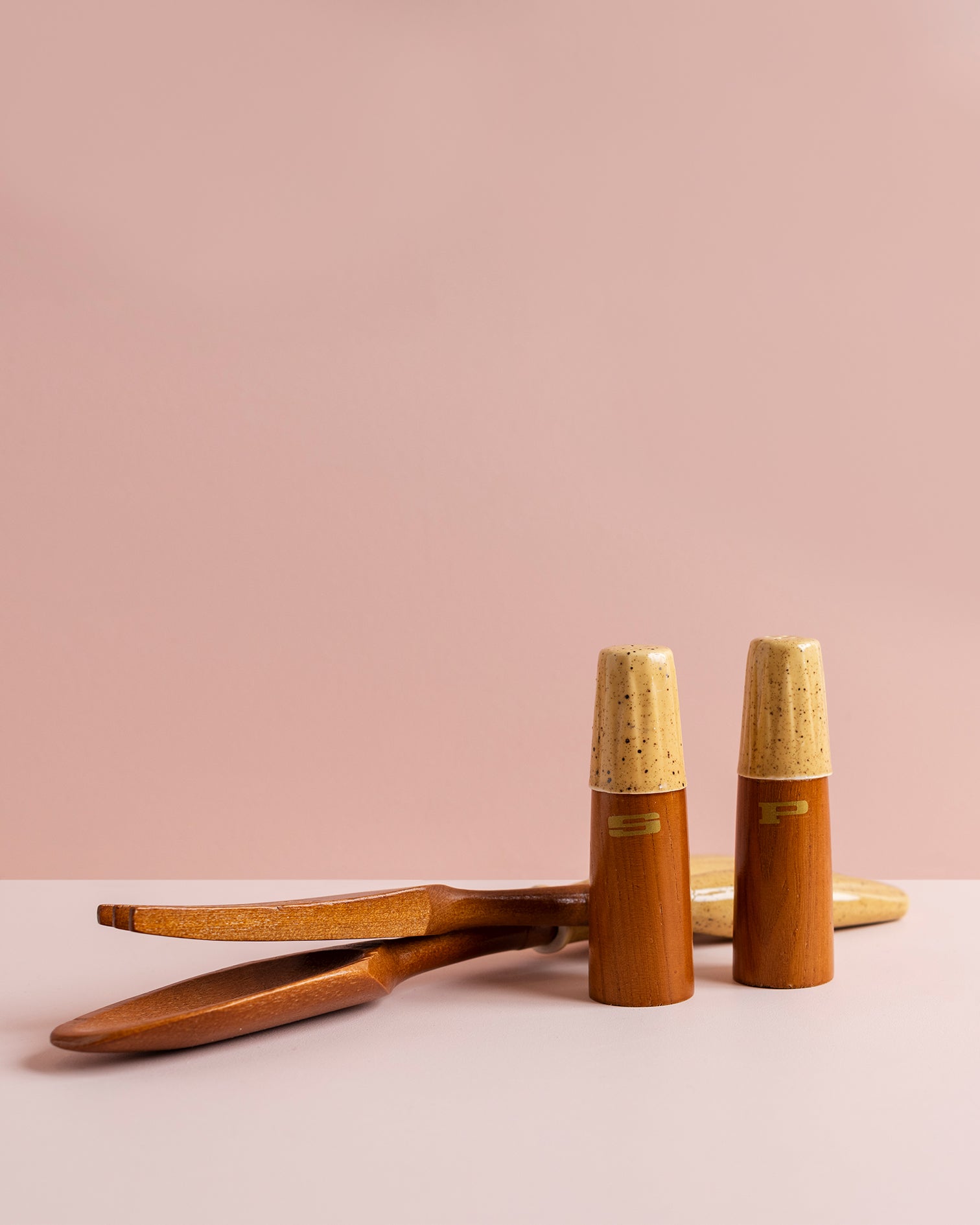 Vintage Salad Servers and Salt and Pepper Shakers