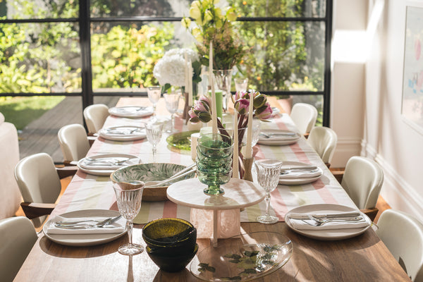 Spring Pastels Table Setting - For 8 people - Sarah Urban