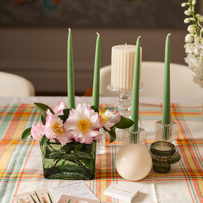 Ivory Fluted Pillar Candle 7x10cm