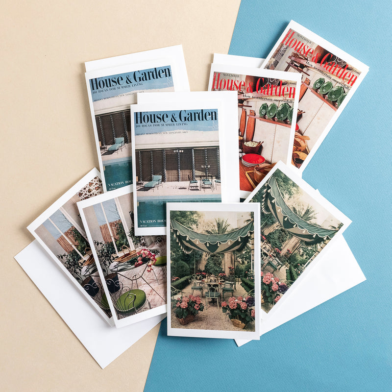 Vintage Print Cards Collection One - Set of 8