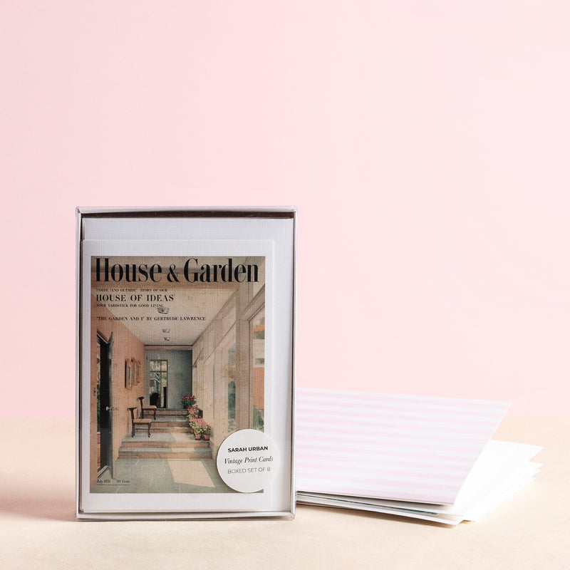 Vintage Print Cards Collection Two - Set of 8