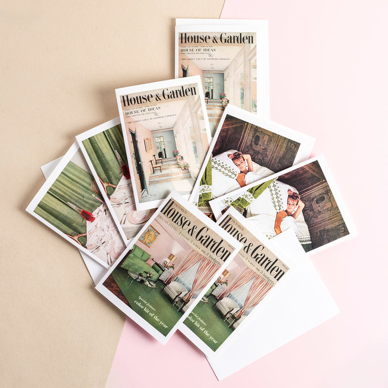 Vintage Print Cards Collection Two - Set of 8