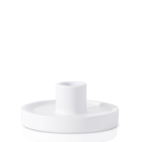 Pearly white ceramic candle holder - Sarah Urban