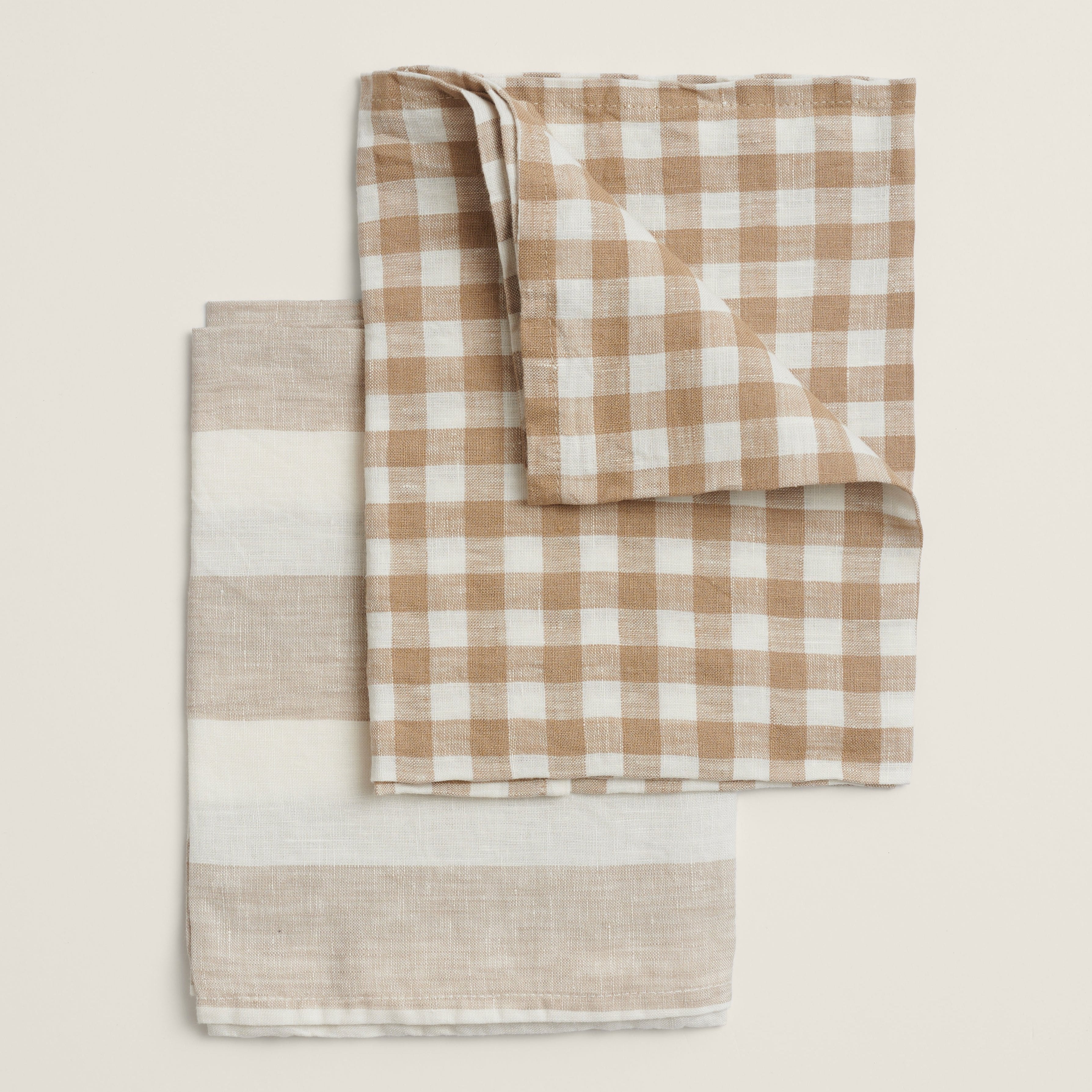 Tea Towel Set in Natural  - Set of 2 - Sarah Urban