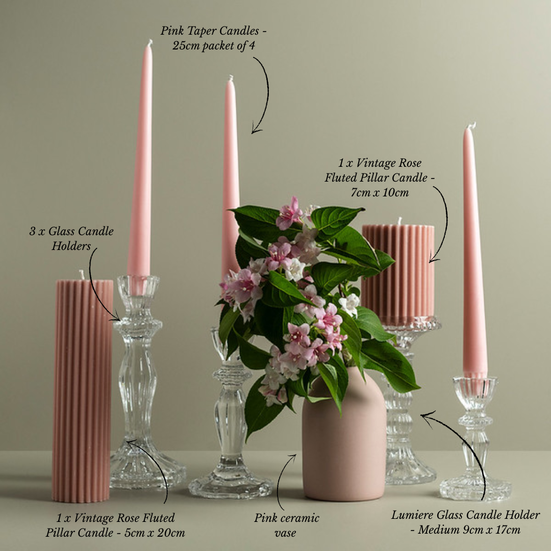 The Vintage Rose Candle Collection