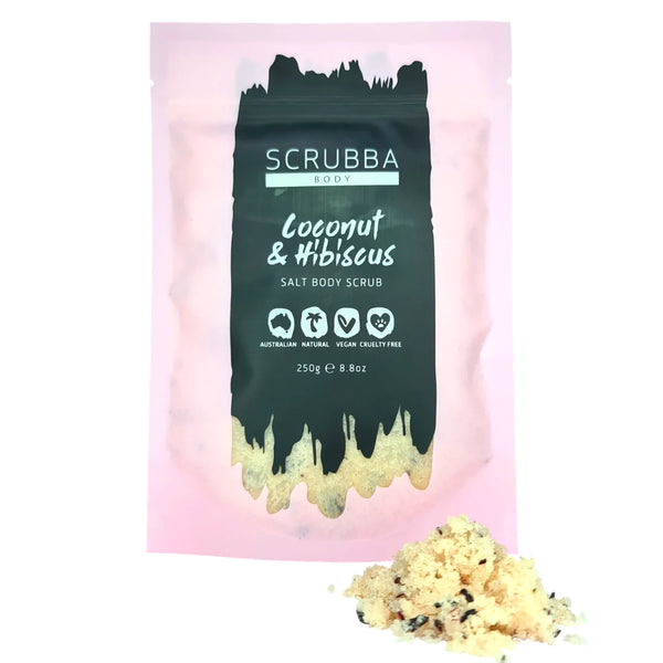 Coconut and Hibiscus Salt Body Scrub - Sarah Urban