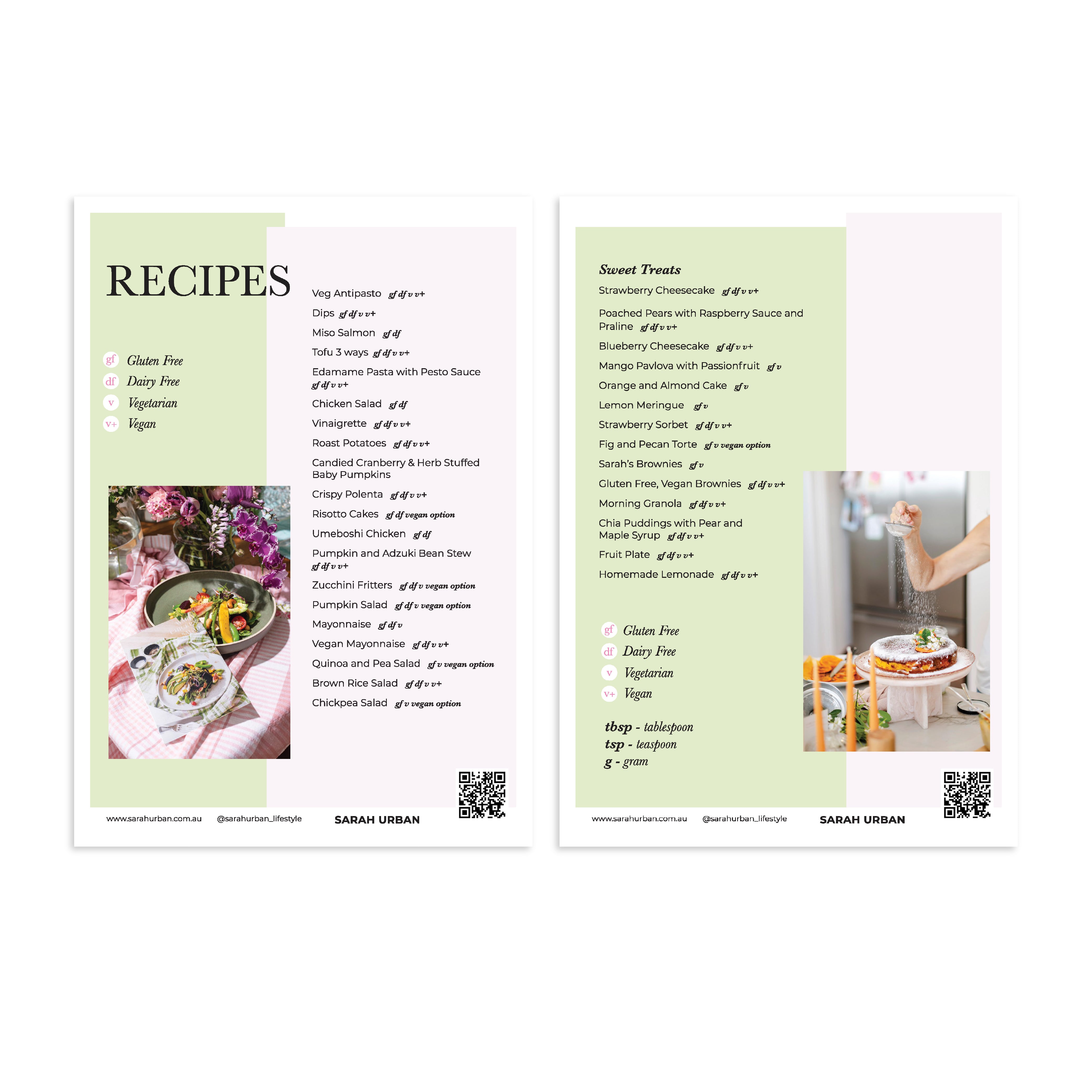 Healthy 101 Recipe Card Set