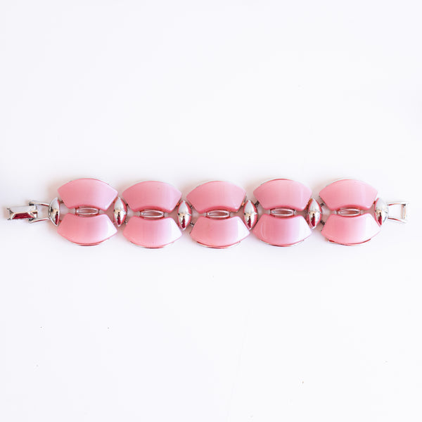 Vintage pink thermoset bracelet - Sarah Urban