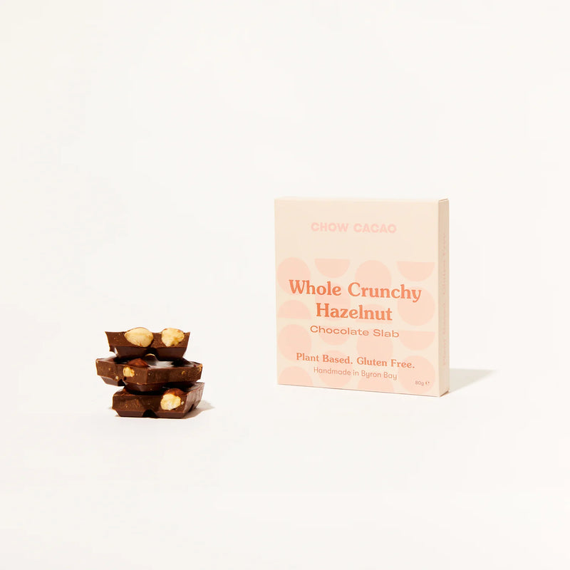 Whole Crunchy Hazelnut Chocolate Slab - Sarah Urban