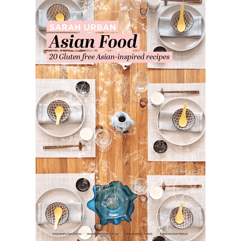 Asian favourites - Recipe card set - All Gluten free - Sarah Urban