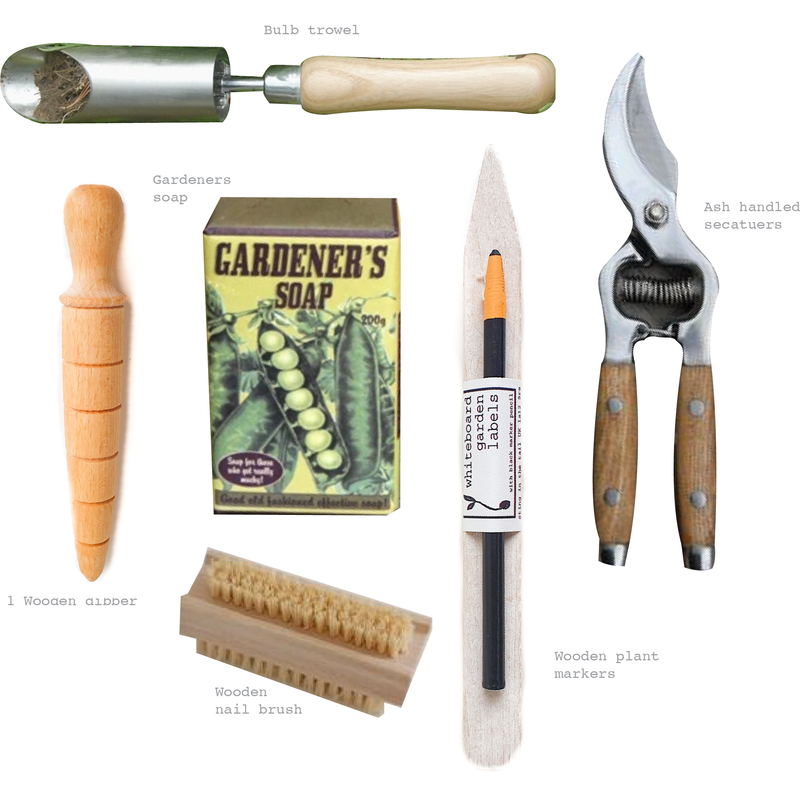 Gift-of-the-Garden-Sarah-Urban-gift-box-bulb-trowel-ash-handled-secatuers-wooden-plant-markers-gardeners-soap-wooden-dibber-2